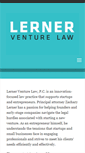 Mobile Screenshot of lernerventurelaw.com